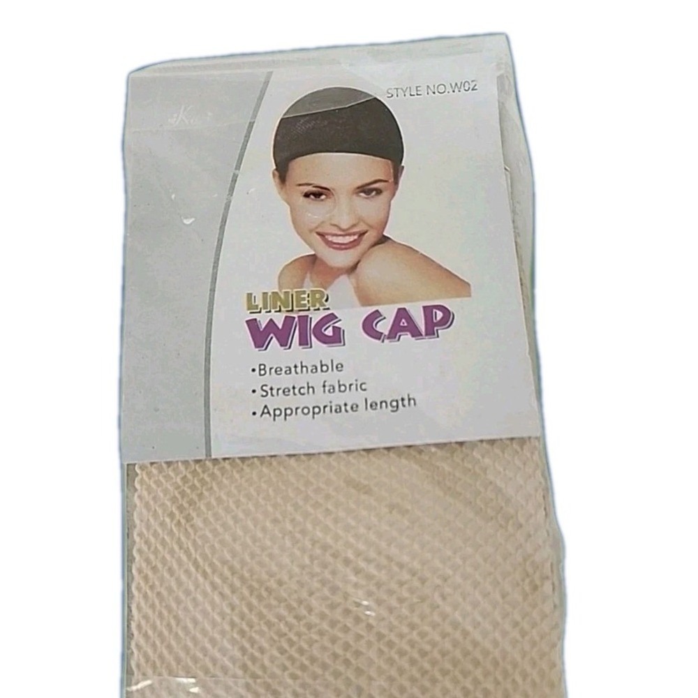 NWT Wig Cap Liner Breathable Mesh Stretch Fabric One Size Halloween Costume NEW